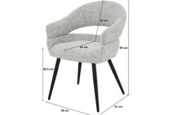 Livingfurn Eetkamerstoelen^Eetkamerstoel Bisque Oasis Megan