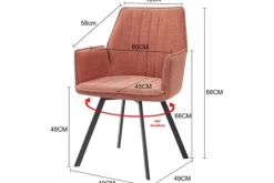 Livingfurn Eetkamerstoelen^Eetkamerstoel Blush Louise