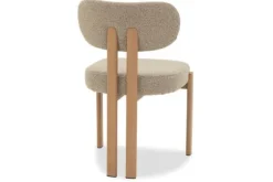 Plix Eetkamerstoelen^Eetkamerstoel Bouclé Beige Natural Riku