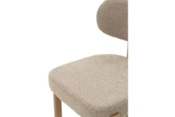 Plix Eetkamerstoelen^Eetkamerstoel Bouclé Beige Natural Riku