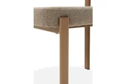 Plix Eetkamerstoelen^Eetkamerstoel Bouclé Beige Natural Riku
