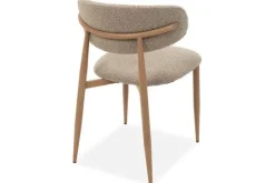 Plix Eetkamerstoelen^Eetkamerstoel Boucle Beige Natural Kaito