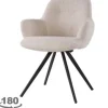 Livingfurn Eetkamerstoelen^Eetkamerstoel Boucle Beige Doreen