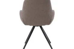 Online Livingfurn Eetkamerstoel Boucle Brown Doreen