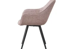 Online Livingfurn Eetkamerstoel Boucle Vintage Pink Luca