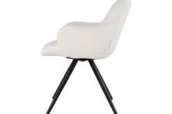 Livingfurn Eetkamerstoelen^Eetkamerstoel Boucle White Doreen
