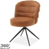 Tower Living Eetkamerstoelen^Eetkamerstoel Caramel Brown Carro
