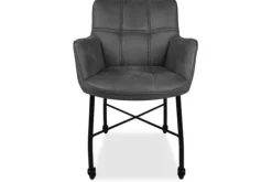 Olijk Eetkamerstoelen^Eetkamerstoel Chicago Anthracite 11 Vanity
