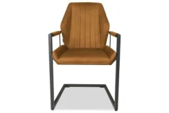 Olijk Eetkamerstoelen^Eetkamerstoel cognac Cara