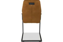 Olijk Eetkamerstoelen^Eetkamerstoel cognac Cara