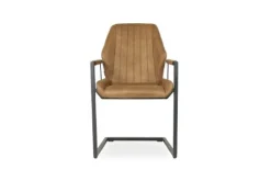 Olijk Eetkamerstoelen^Eetkamerstoel Cognac Wesley