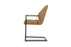 Olijk Eetkamerstoelen^Eetkamerstoel Cognac Wesley
