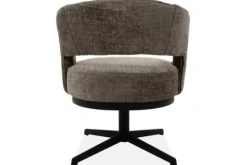 Monari Design Eetkamerstoelen^Eetkamerstoel Cremona Fur Taupe Verto