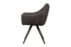 Tower Living Eetkamerstoelen^Eetkamerstoel Dark Grey  Riviera