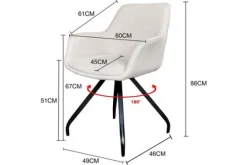 Livingfurn Eetkamerstoelen^Eetkamerstoel  Duke