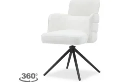 Tower Living Eetkamerstoelen^Eetkamerstoel Ecru Rumo