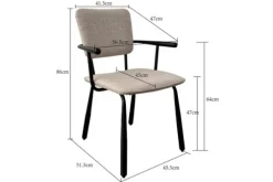 Livingfurn Eetkamerstoelen^Eetkamerstoel  Finn