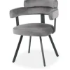 Label51 Eetkamerstoelen^Eetkamerstoel Grijs HU-77.025 Bardio