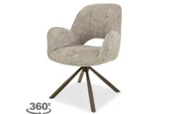 By Amelie Eetkamerstoelen^Eetkamerstoel Haga 30 Beige Debbie
