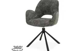 Tower Living Eetkamerstoelen^Eetkamerstoel Haga 16 Charcoal Isola