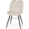 Olijk Eetkamerstoelen^Eetkamerstoel Luxor Sand Eva