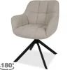 Tower Living Eetkamerstoelen^Eetkamerstoel Naturel Alba
