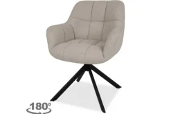 Tower Living Eetkamerstoelen^Eetkamerstoel Naturel Alba