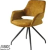 Livingfurn Eetkamerstoelen^Eetkamerstoel Oker Velvet Capp
