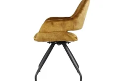 Livingfurn Eetkamerstoelen^Eetkamerstoel Oker Velvet Capp