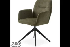 Outlet Nordic Style Eetkamerstoel Olive Green Nebula