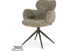 Eleonora Meubelen Eetkamerstoelen^Eetkamerstoel Taupe 96503 Darcio