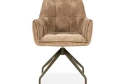 Eleonora Meubelen Eetkamerstoelen^Eetkamerstoel Taupe 96459 Hugo