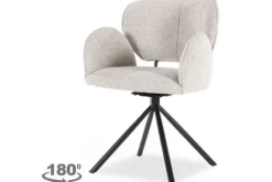 Eleonora Meubelen Eetkamerstoelen^Eetkamerstoel Taupe 96120 Rosalin