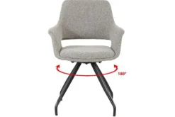 Livingfurn Eetkamerstoelen^Eetkamerstoel Taupe Capp