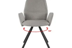 Livingfurn Eetkamerstoelen^Eetkamerstoel Taupe Diana