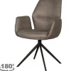 Best Label51 Eetkamerstoel Taupe Micro Suede DX-74.012 Mellow