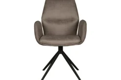 Best Label51 Eetkamerstoel Taupe Micro Suede DX-74.012 Mellow