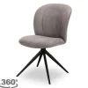 Sale Label51 Eetkamerstoel Taupe Micro Suede DX-74.024 Kimo