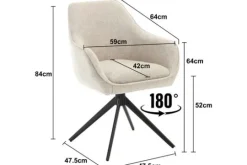 Livingfurn Eetkamerstoelen^Eetkamerstoel Toffee Thomas