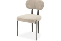 Discount Kaizen Design Eetkamerstoel Wave Beige - Anodic Brown Ravon