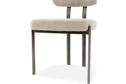 Discount Kaizen Design Eetkamerstoel Wave Beige - Anodic Brown Ravon