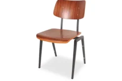 Eetkamerstoelen^Eetkamerstoel Zwart metaal HH-90.000