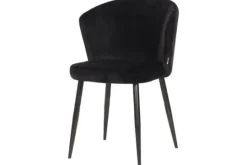 Online Label51 Eetkamerstoel Zwart UK-30.395 Wave