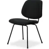 Label51 Eetkamerstoelen^Eetkamerstoel Zwart ZM-88.018 Bello
