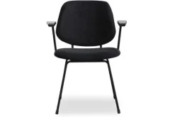 Label51 Eetkamerstoelen^Eetkamerstoel Zwart ZM-88.019 Gastron