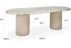 New Richmond Interiors Eetkamertafel 212370 Coronel