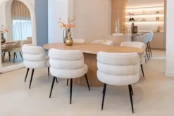 Online Richmond Interiors Eetstoel 212319 Beige Chenille  Stella