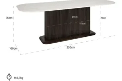 Outlet Richmond Interiors Eettafel 211824 Mayfield