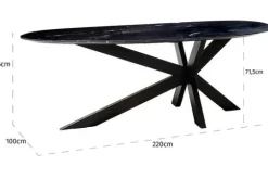 Richmond Interiors Eettafels^Eettafel 211709 Trocadero