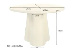 New Livingfurn Eettafel Clubs Sandy